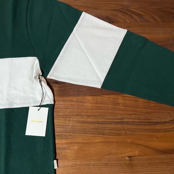 Aime Leon Dore ALD Script Paneled Rugby in Pine Grove SS23 Queens New York NWT - Picture 4 of 11